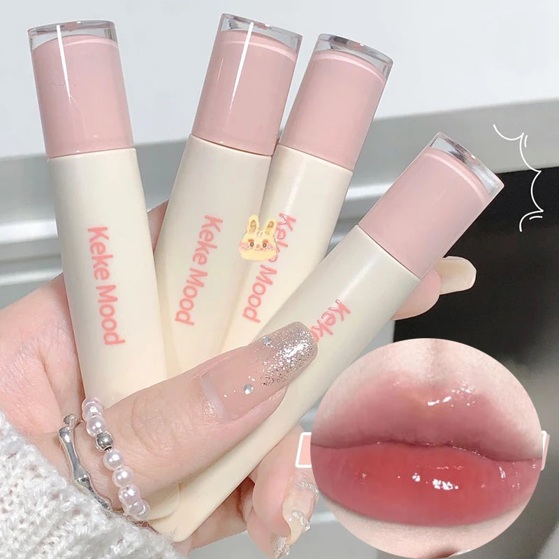 Lip Essence Jelly Water Lip Gloss Clear Light Hydrating Lip Tint Mirror Glossy Lip Glaze Tube Moist Lip Stick Lip Care Cosmetics