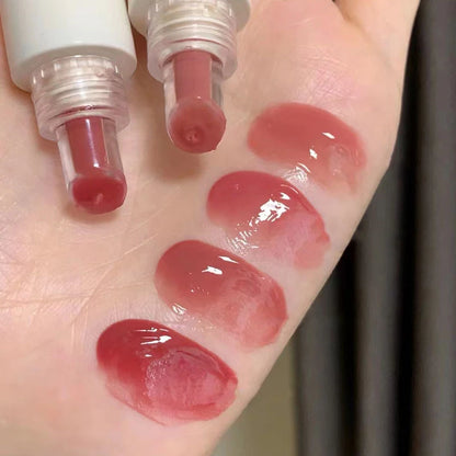 Lip Essence Jelly Water Lip Gloss Clear Light Hydrating Lip Tint Mirror Glossy Lip Glaze Tube Moist Lip Stick Lip Care Cosmetics