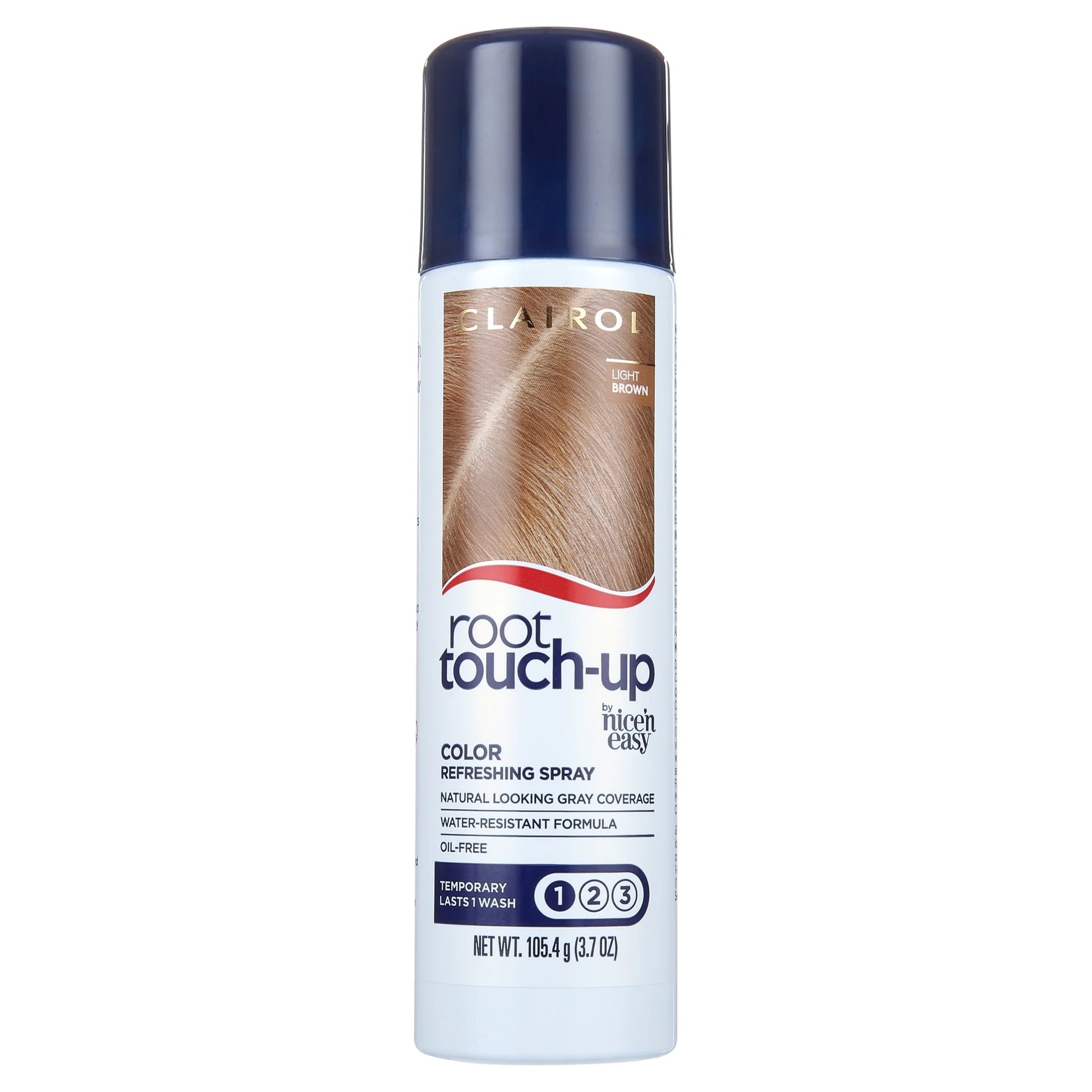 (3 Pack)  Root Touch-Up Refreshing Hair Dye Spray, Temporary Hair Color, Light Brown, 3.7 Oz
