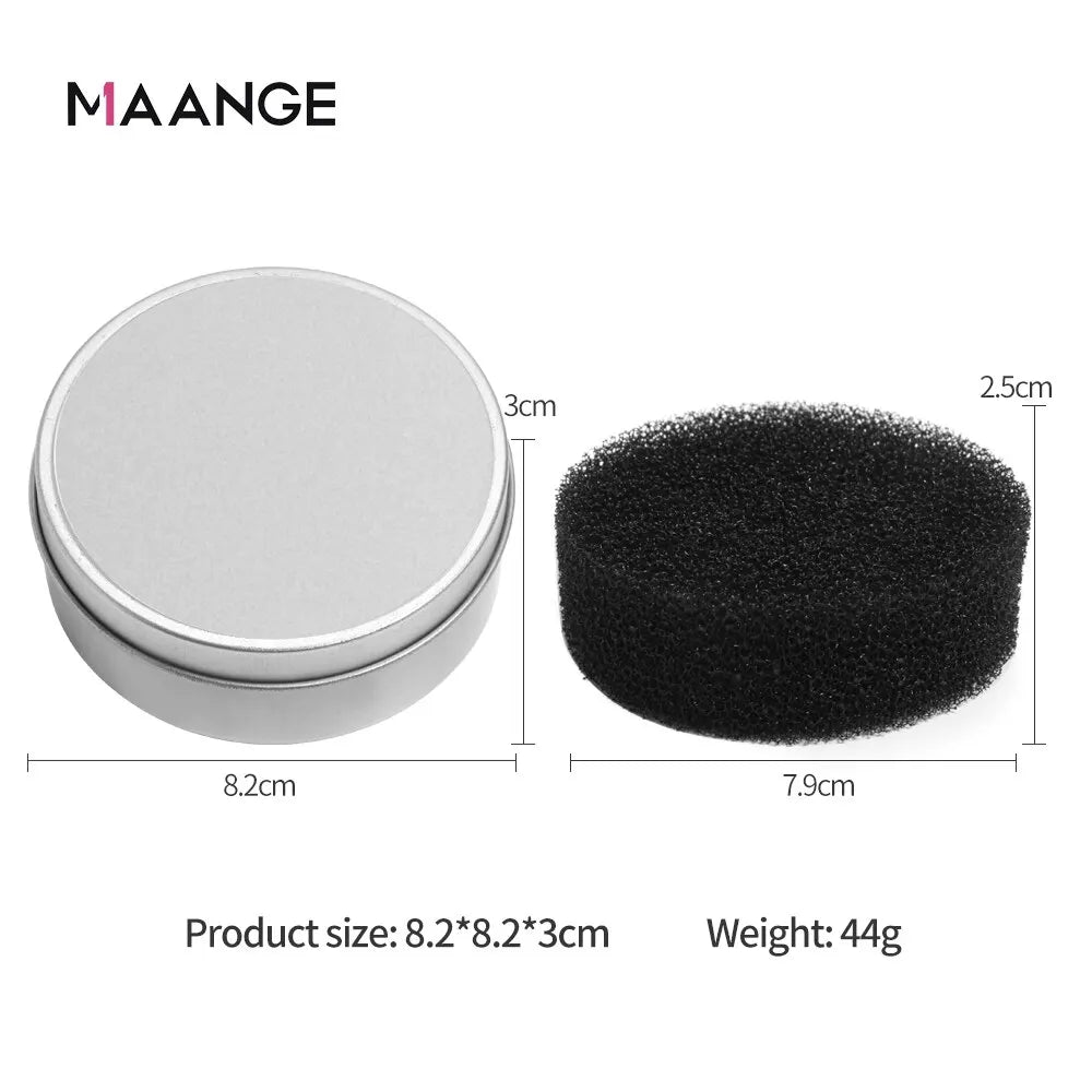Versatile Makeup Brush Cleaner Sponges: Portable Case for Effortless Eyeshadow Color Removal