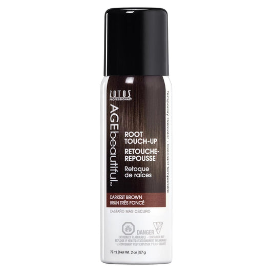AGE Beautiful Root Touch up Hair Color Spray | Touch-Up Gray Concealer | Temporary Cover up | Adds Volume & Covers Thinning Patches | Water, Sweat, Stain Resistant